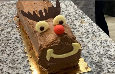 Bûche roulée ‘RENNE de Noël’